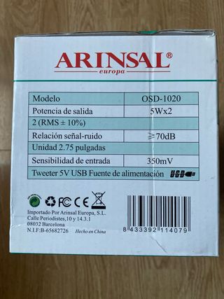 Altavoces Arinsal 2x5W