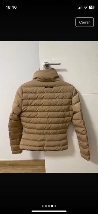 Chaqueta plumífero Mango beige Talla XS