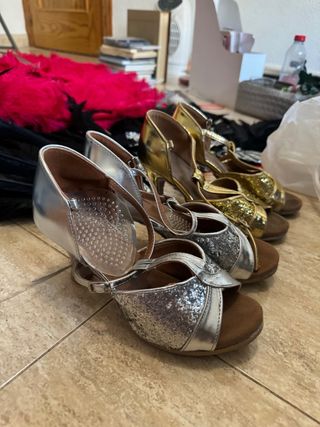 Tacones de salón para baile y carnaval