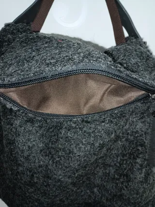 Borsa tracolla grande grigia