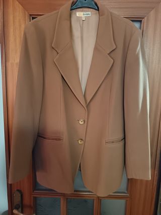 Americana paño lana beige/marrón