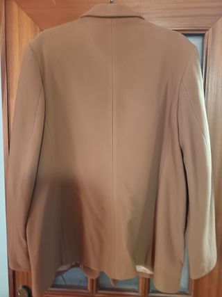 Americana paño lana beige/marrón