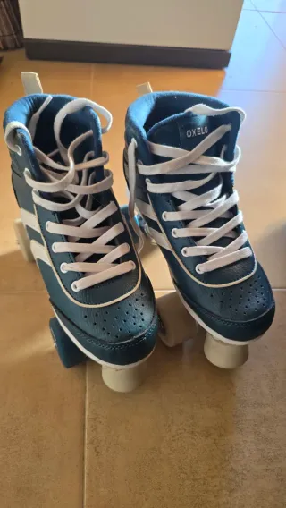 Patines Quad Oxelo Azules. Talla 37