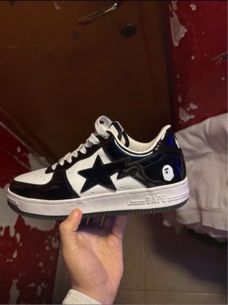 Scarpe BAPE Nere e Bianche Taglia 45