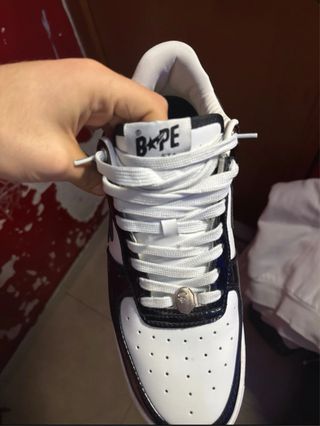 Scarpe BAPE Nere e Bianche Taglia 45