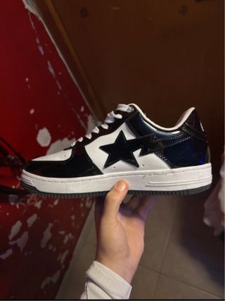 Scarpe BAPE Nere e Bianche Taglia 45