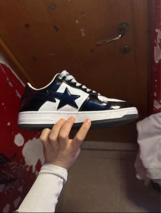 Scarpe BAPE Nere e Bianche Taglia 45