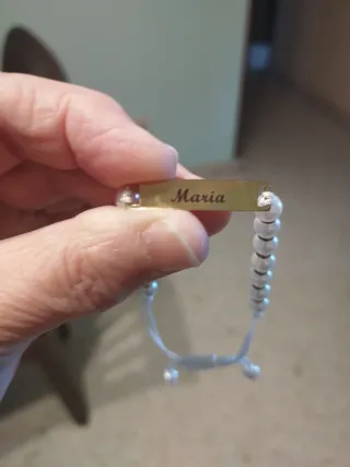 Pulsera niña grabada Maria