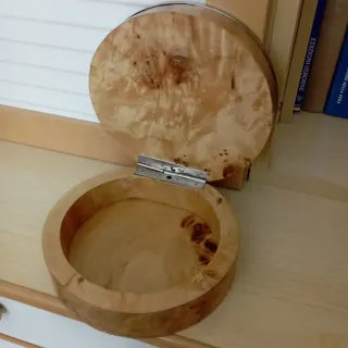 Portagioie radica e madreperla vintage