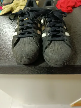 Zapatillas Adidas Superstar Negras Talla 44