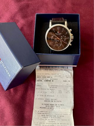 Reloj Tommy Hilfiger Cronógrafo Negro Plata