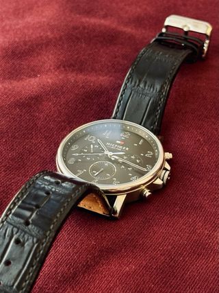 Reloj Tommy Hilfiger Cronógrafo Negro Plata