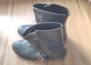 Botines piel negros T38