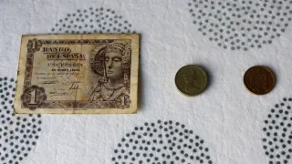 Lote monedas y billete