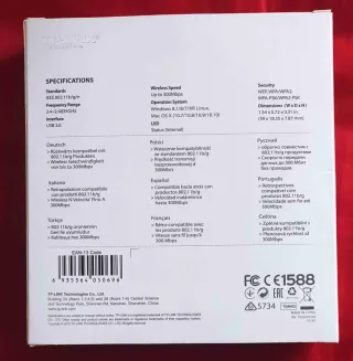 Adaptador USB WiFi Mini 300 Mbps TP-Link