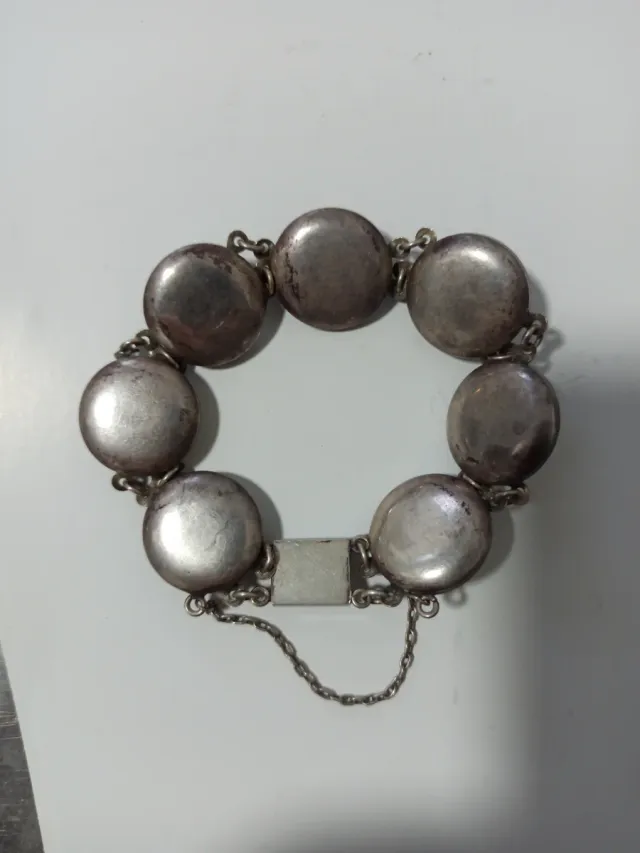 Bracciale in argento Toshikane con medaglioni antichi