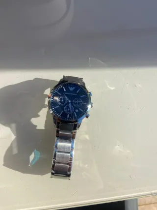 Reloj Emporio Armani Hombre Negro/Plata