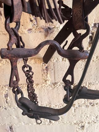 Cabezada vaquera de cuero