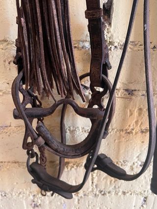 Cabezada vaquera de cuero