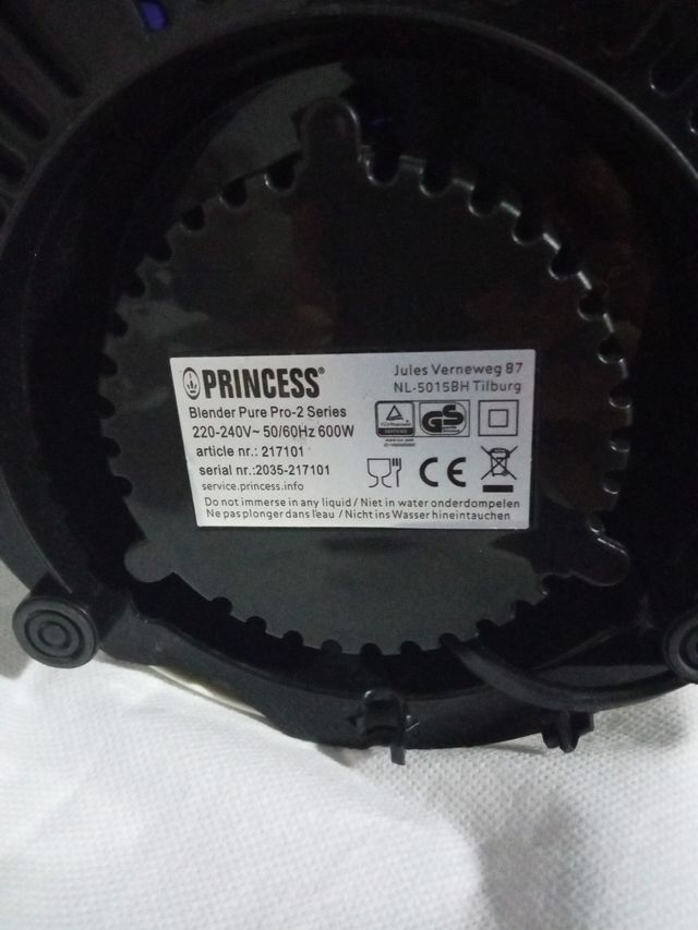 Batidora de vaso con jarra de cristal