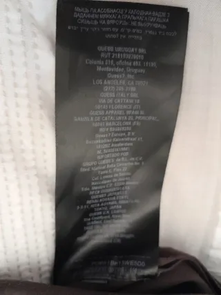 Vestito Guess Marrone Effetto Pelle di Pesca Taglia S