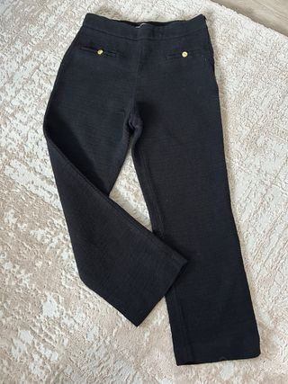 Pantalón Zara Negro Botones