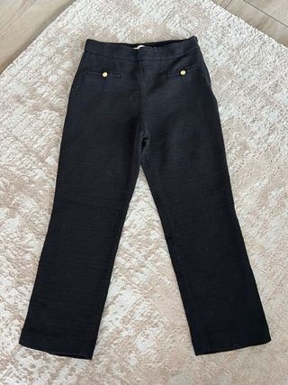 Pantalón Zara Negro Botones