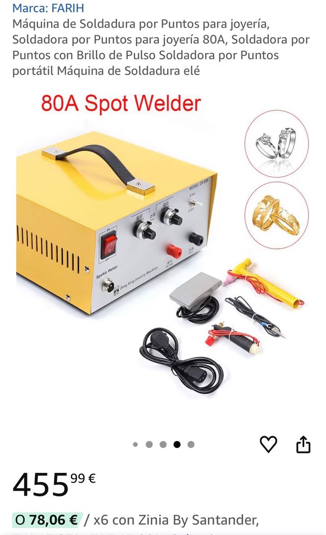 Saldatrici a punti 80A per gioielleria