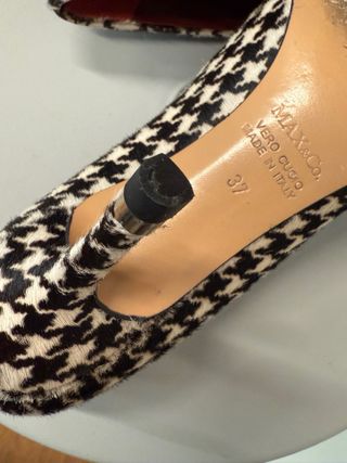 Décolleté MAX&CO pied de poule cavallino 6cm