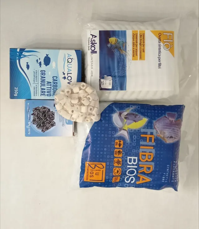 Carbone Attivo Fibra, cannolicchi 170g e Ovatta