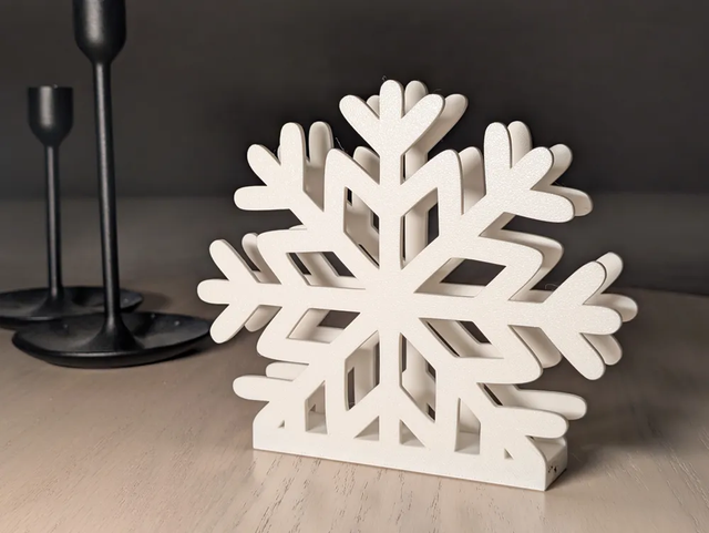 Servilletero Copo Nieve Madera Blanco