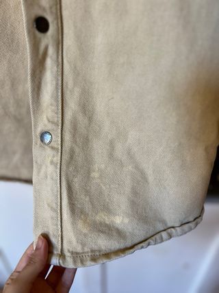 Sobrecamisa Beige Hombre