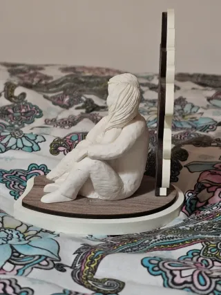 Statuetta Romantica Coppia Sotto Albero