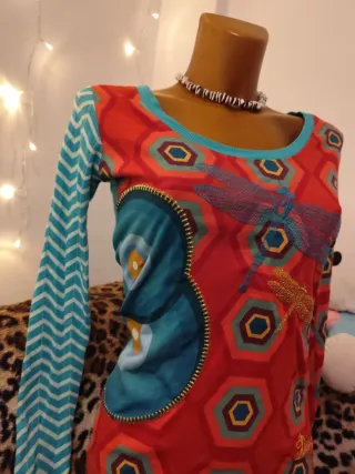 Camiseta Desigual Talla S Multicolor