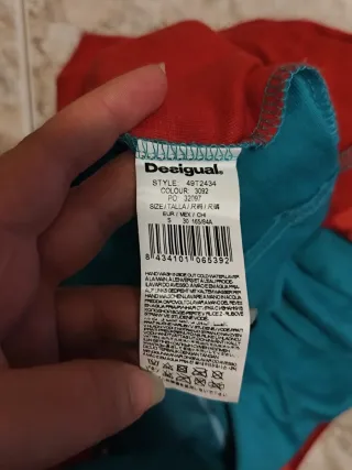Camiseta Desigual Talla S Multicolor