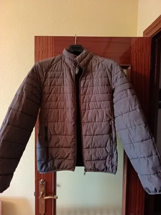 Chaqueta acolchada caballero marrón