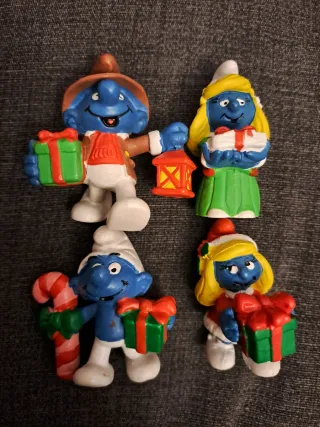 Puffi di Natale Schleich Set 4 Pezzi