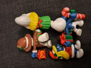 Puffi di Natale Schleich Set 4 Pezzi