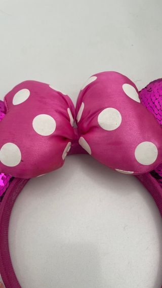 Diadema Orejas Minnie Mouse Rosa Brillante