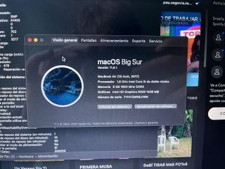 MacBook Air 13” 2017 i5 8GB 256GB SSD