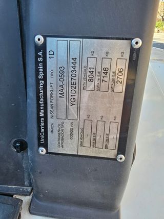Carretilla Elevadora Nissan YG1D2A3444