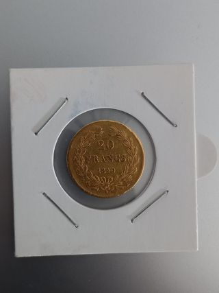 20 Francos Franceses Oro
