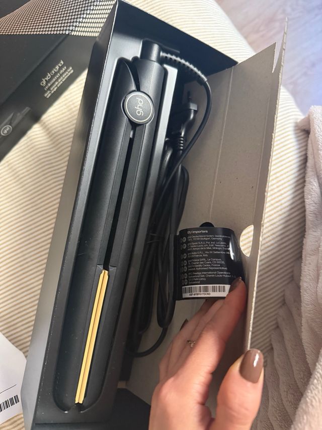 Plancha GHD Original Negra y Dorada