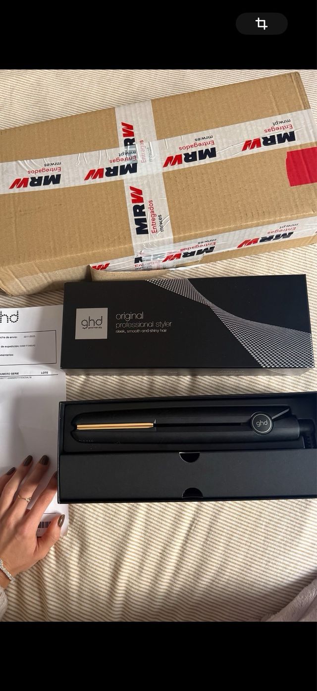 Plancha GHD Original Negra y Dorada