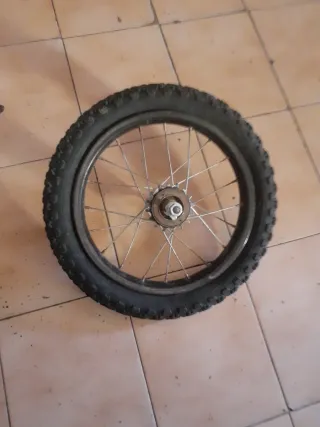 Rueda trasera bici infantil 14x2.125