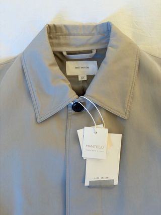 Gabardina Zara Origins Manteco Beige