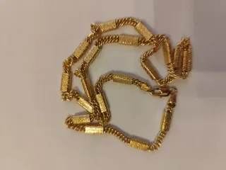 Cadena plata limonada en oro 18 k con sillo garant