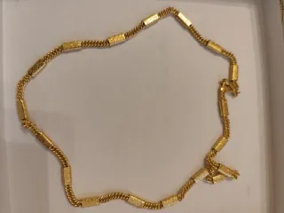 Cadena plata limonada en oro 18 k con sillo garant