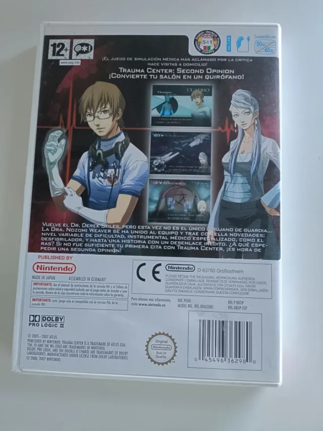 Juego Wii Trauma Center: Second Opinion
