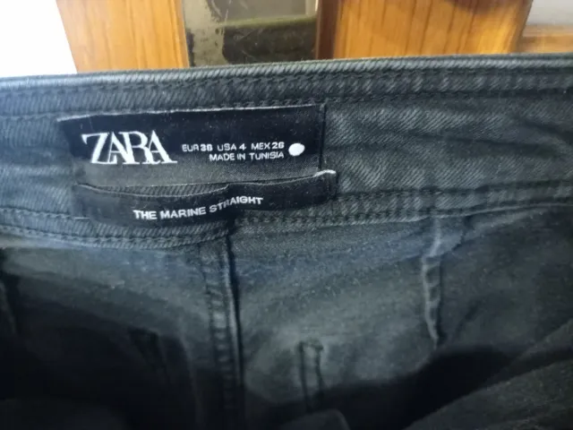 Pantalón Zara Mujer Negro t-36
